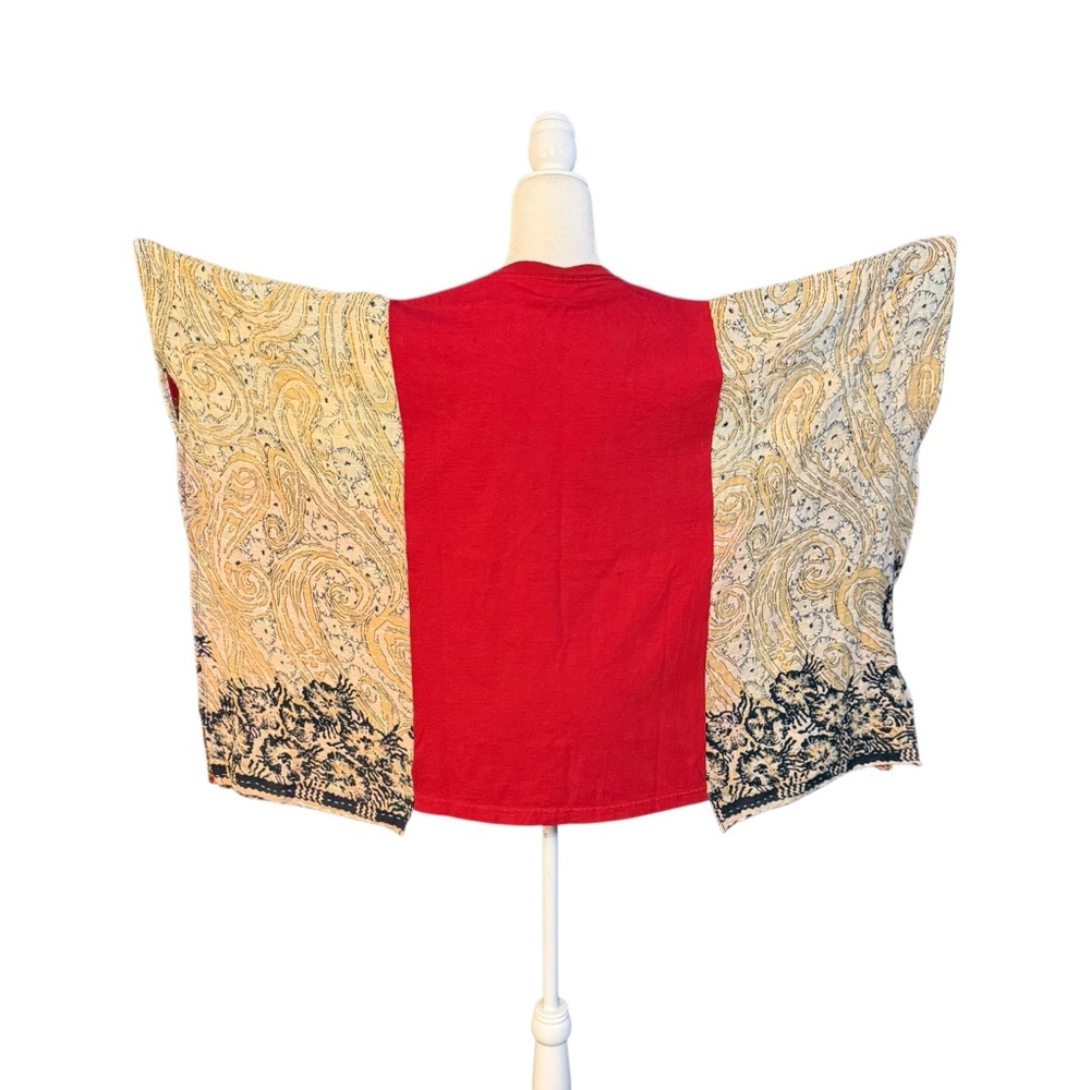 Handcrafted Upcycled JIMI HENDRIX Kantha Tunic with Pockets NWT One Size - Picture 6 of 7